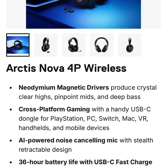 SteelSeries Arctis Nova 4 Wireless Headset